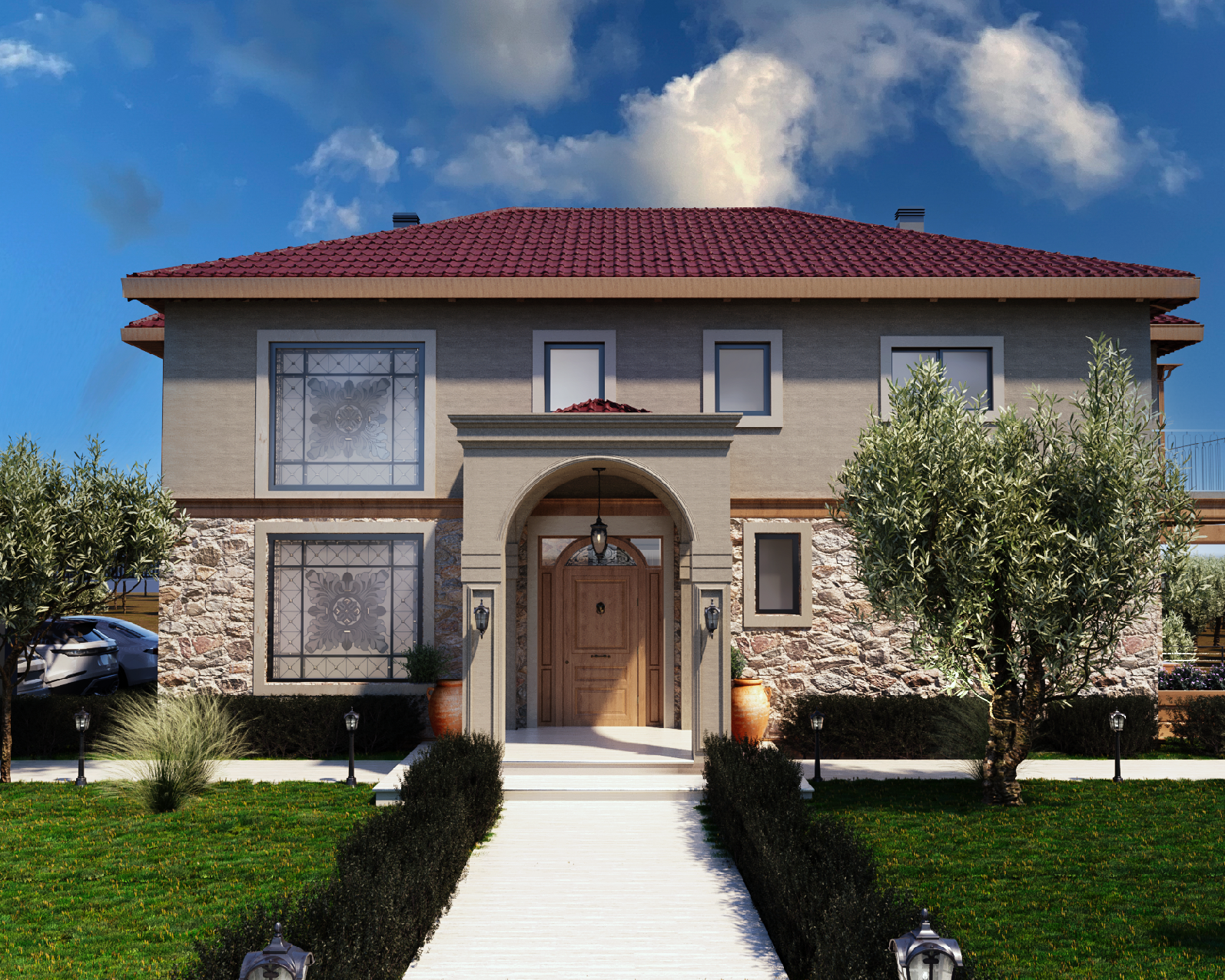 MÜSTAKİL TAŞ EV TASARIMI